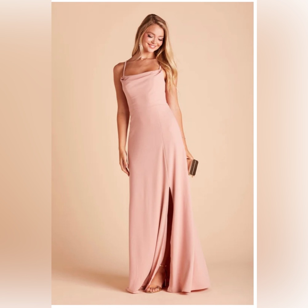 BIRDY GREY Dusty Rose Crepe "Ash" Dress